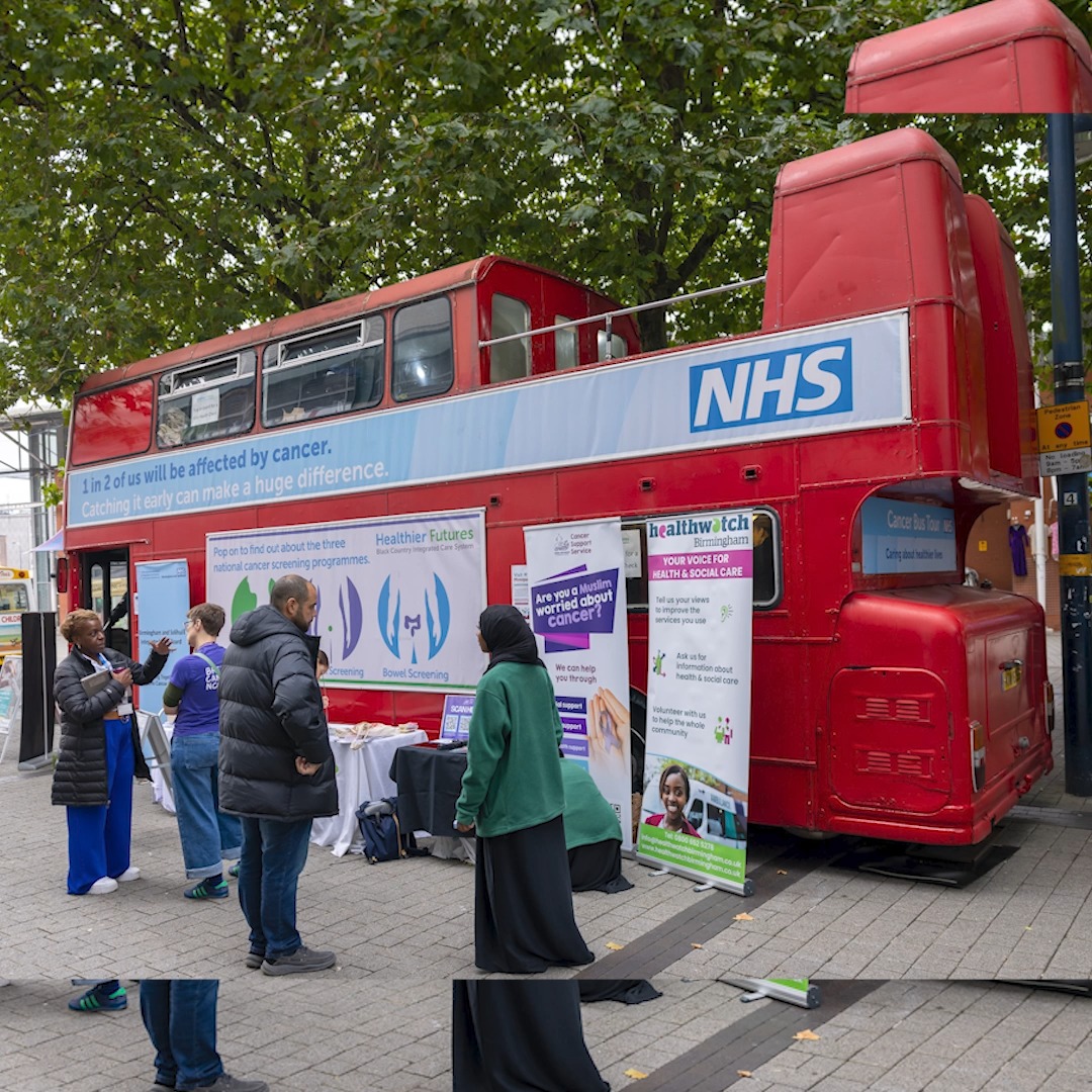 Finding cancer early means it's easier to treat. That's why NHS Birmingham and Solihull's cancer bus visits local communities to provide vital information on screening programmes. Health and Social Care Secretary Wes Streeting stepped on board to hear more 🚍 #BreastCancerAwarenessMonth