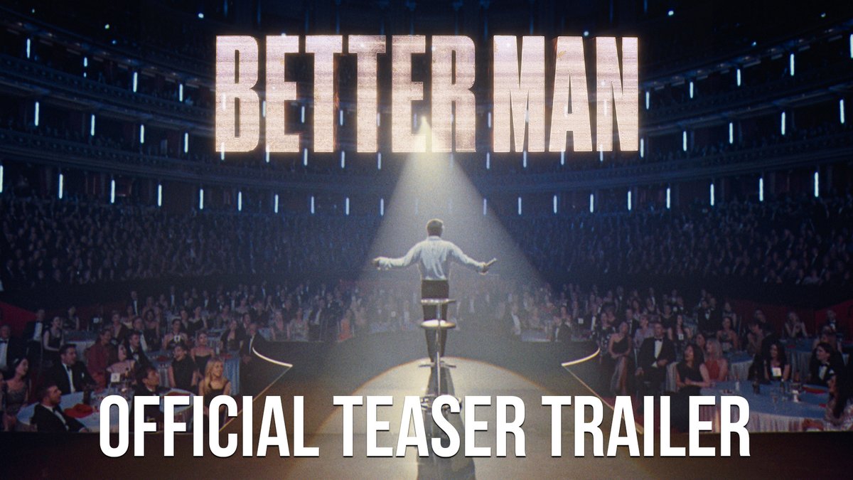First trailer for the Robbie Williams biopic ‘BETTER MAN’, starring a CGI monkey as Robbie Williams. In theaters on January 17.