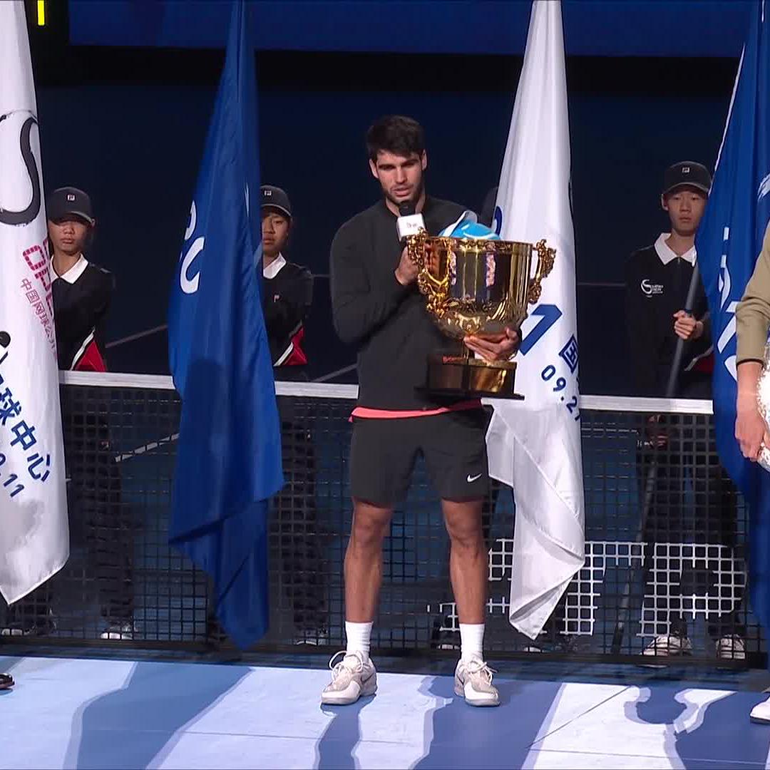 "I respect you a lot as a player, but even more as a person." Carlos Alcaraz sums up his feelings for Jannik Sinner after the latest edition of their iconic rivalry. #ChinaOpen