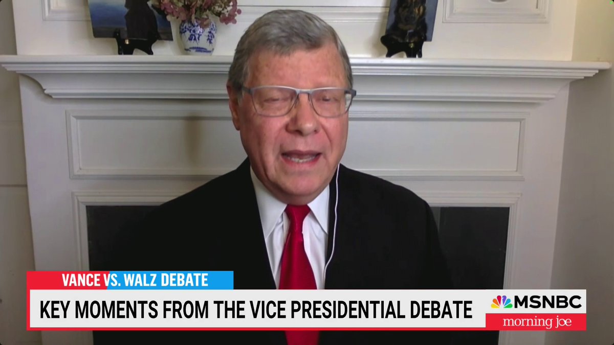 "JD Vance won on style points, but this isn’t figure skating... He was ultimately defined by those last minutes where he refused to acknowledge that Donald Trump lost the election, and that is disqualifying." — Charlie Sykes on last night's VP debate