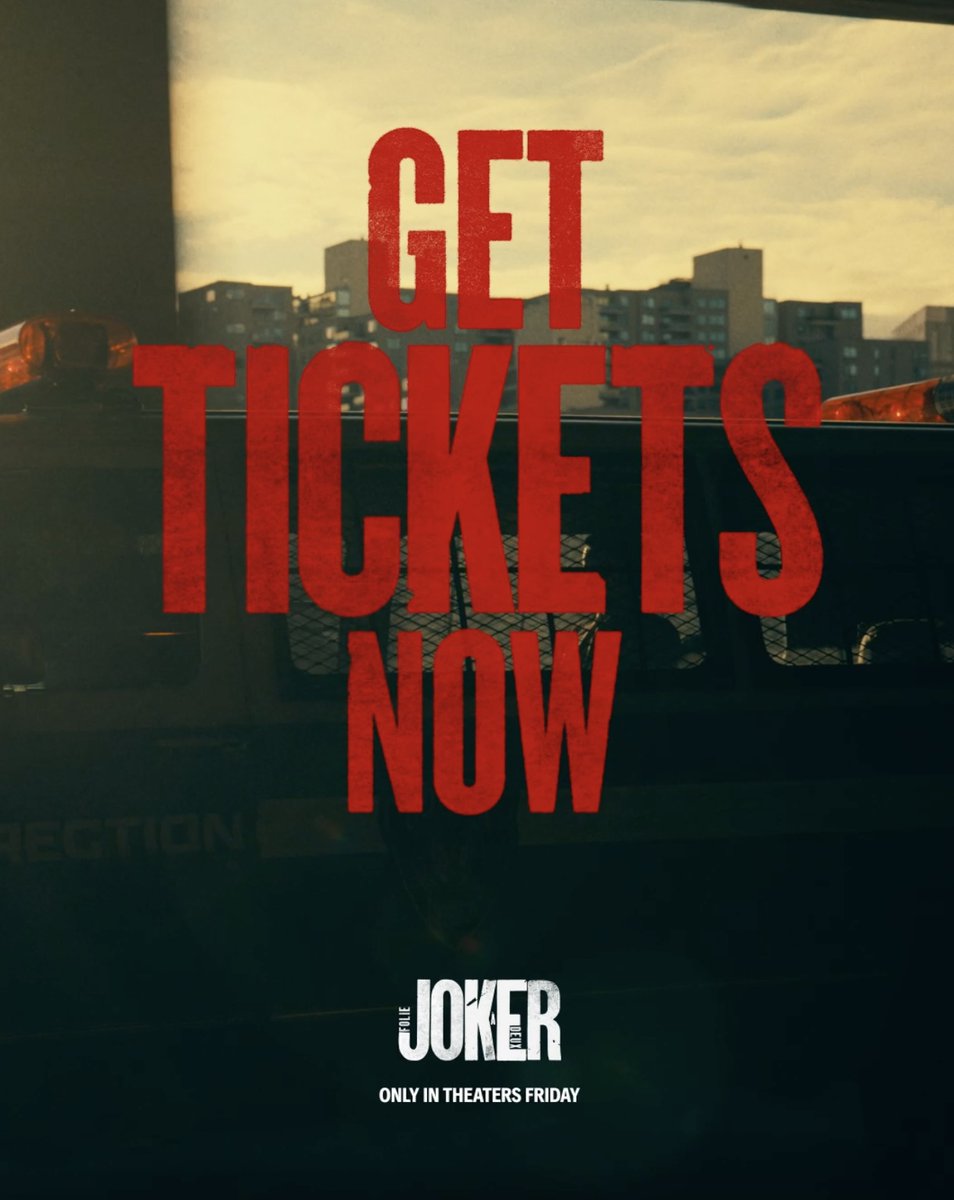 What can you believe? Joker: Folie à Deux - only in theaters and @imax THIS FRIDAY. Get tickets now. #JokerMovie #FilmedForIMAX