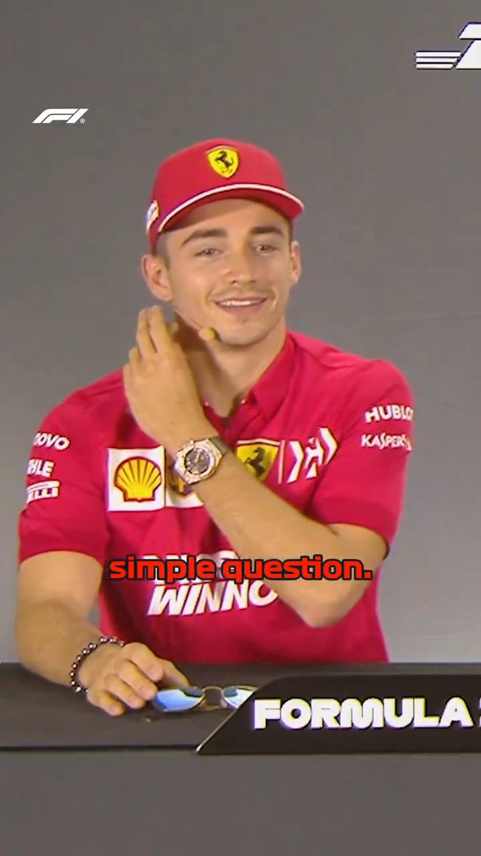 A short view back to the past... when Charles Leclerc met F1 press conference legend Walter Koster for the first time 😂 #F1
