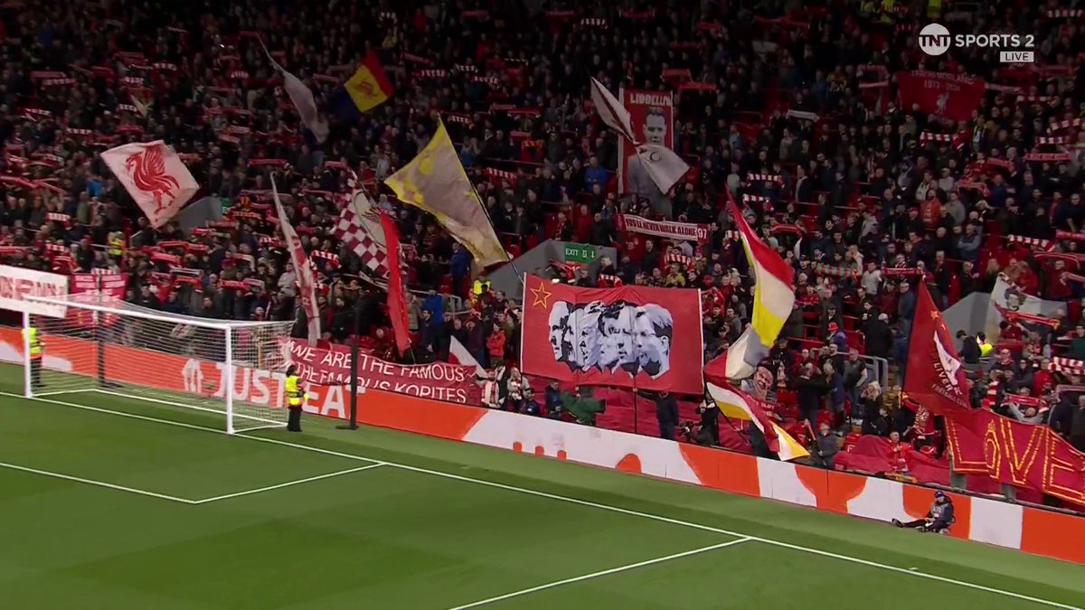 You'll Never Walk Alone rings out around Anfield on Liverpool’s return to the Champions League ❤️🎶
