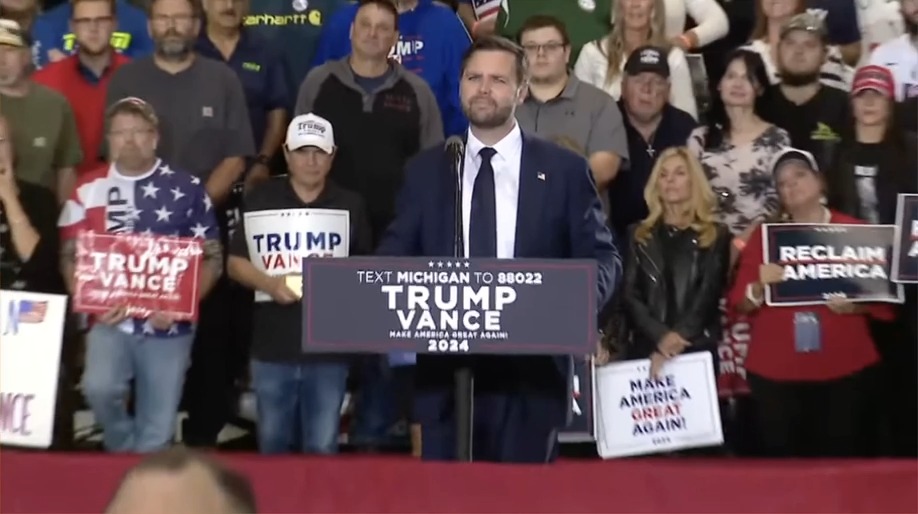 Q: Why didn't you answer the question last night about who won the 2020 election? Vance: *dodges question*