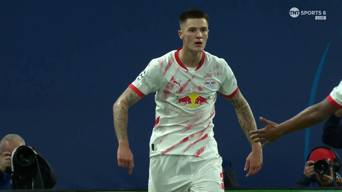 The Touch 🤌 The Strike 💥 What an opener this is from Benjamin Šeško 🤯 📺 TNT Sports &amp; discovery+ UK