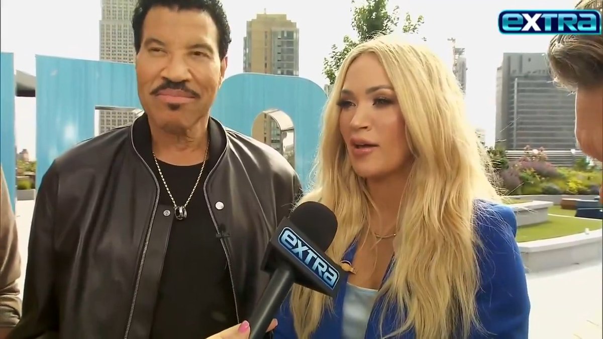 Carrie Underwood admits it’s tough having to saying no as an #AmericanIdol judge! 🥺 Lionel Richie Luke Bryan Ryan Seacrest