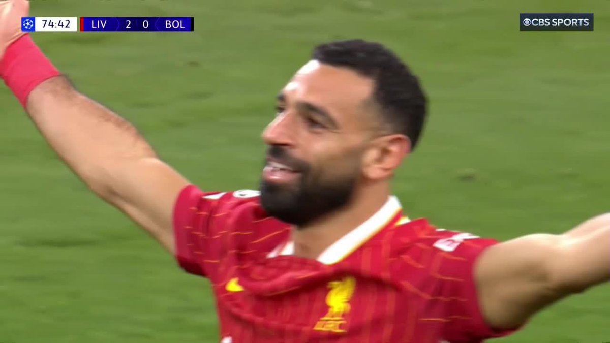 The Egyptian King doing what he does best 👑 Mo Salah moves past Didier Drogba to become the highest-scoring African player in #UCL history 💫