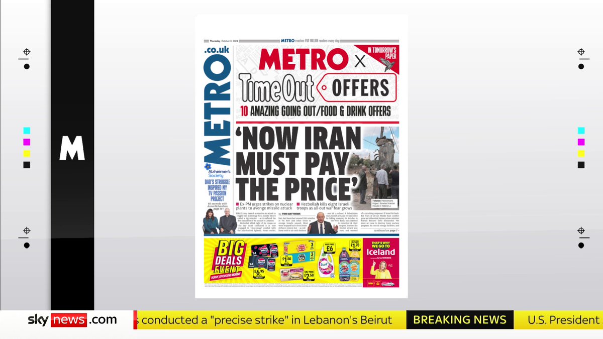 What's on Thursday's front pages? 📰 Barbara Serra takes a first look at tomorrow's top stories with Kevin Maguire and Anita Boateng. #SkyPapers 📺 Sky 501 and YouTube