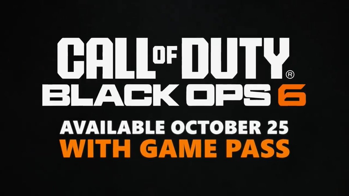 New Call of Duty: Black Ops 6 ad from Xbox promoting the game’s Day One launch on Xbox Game Pass