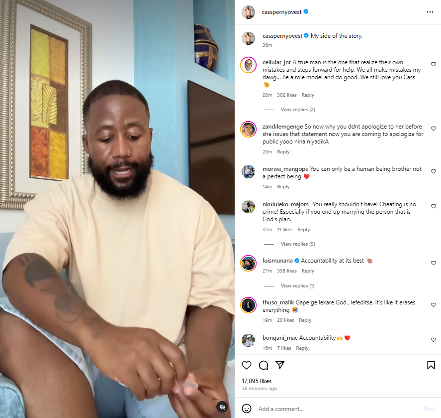 Cassper Nyovest "My side of the story." Thobeka