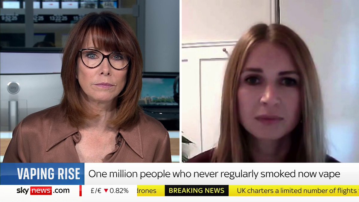 More than 1 million people who aren't ex-smokers vape in England. Do we really know that vaping is better for you? And will a Government ban on disposable vapes reduce their use? Sarah Jackson explains. #KayBurley SG