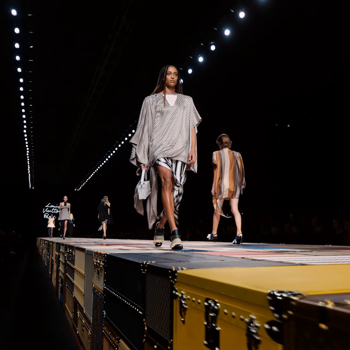 Women's Spring-Summer 2025 Show. Evoking Renaissance regalia, classic silhouettes transform into striking ensembles imbued with a light, airy aura in Nicolas Ghesquiere's #LVSS25 Collection. Watch the full show at #NicolasGhesquiere #LouisVuitton