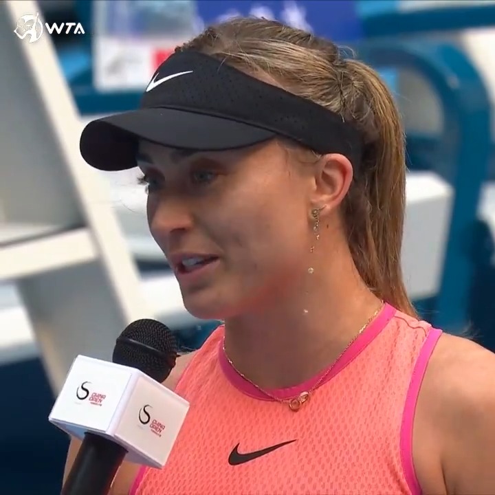 🥹 Paula Badosa's message to Shuai Zhang #ChinaOpen