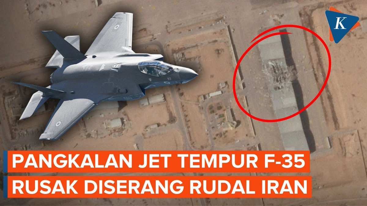 Citra satelit dari hanggar pesawat di pangkalan udara militer utama Israel, menunjukkan lubang besar di atap pangkalan tersebut, usai rentetan serangan rudal Iran menyerang Israel pada Selasa (1/10/2024). | #Rudal #Israel #Iran