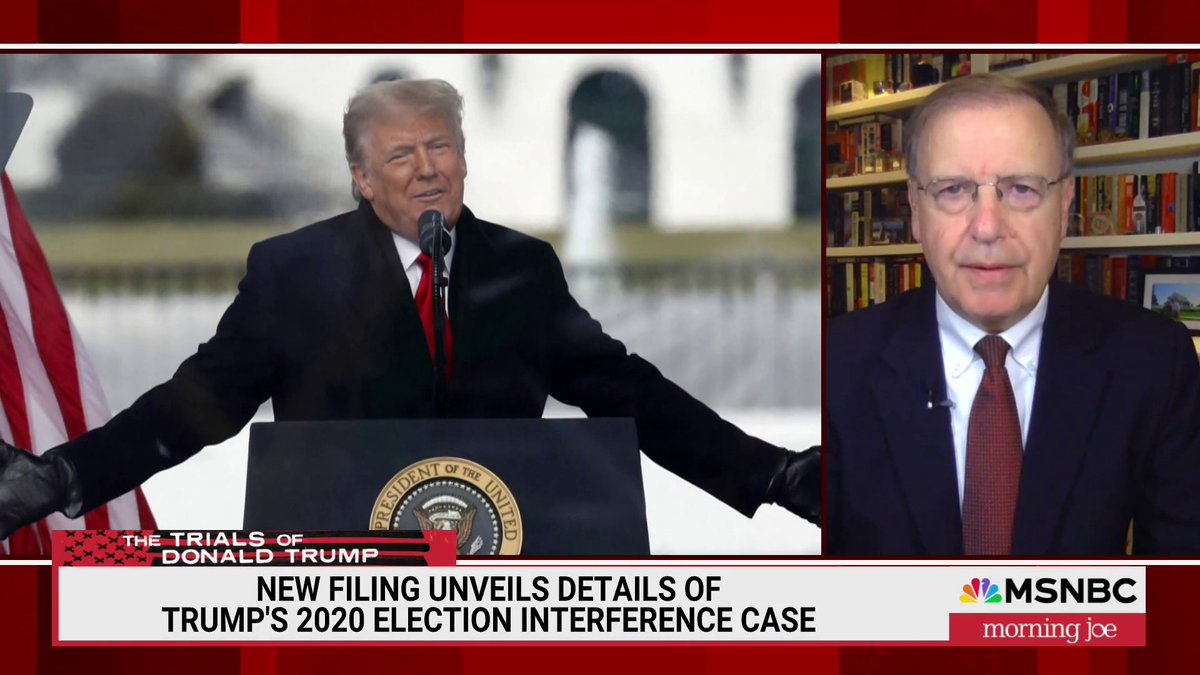 "The thrust of the government's brief here is that Mr. Trump was not acting in an official capacity. He was acting in a private capacity as a candidate, not as a president, but as a candidate trying to secure re-election." — Chuck Rosenberg on what new filing shows