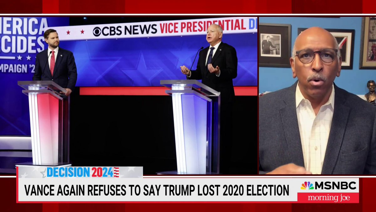.Michael Steele: "I don't think the Harris campaign can waste its time on convincing the inconvincible. What I think they need to look at are those voters out there who are sitting on the sidelines saying, 'I just don't know if I want to vote.' Those are the gettable voters."