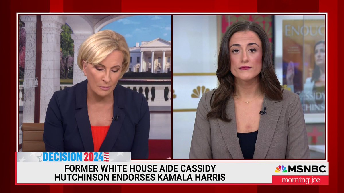 .Cassidy Hutchinson: "All of us, whether you're a current public servant, know Trump, worked for him, or have been in his orbit, have an obligation to tell the American people who he is and what he’s capable of... We need more people willing to step up and speak truth to power."
