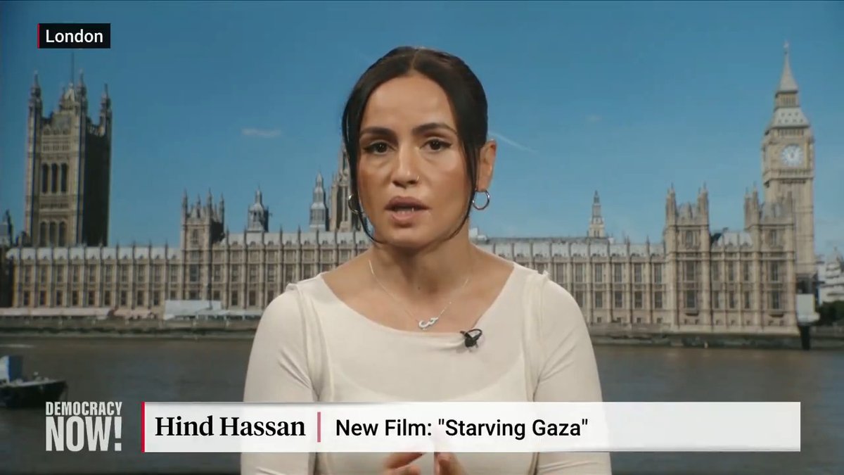 Journalist Hind Hassan discusses the new Al Jazeera documentary "Starving Gaza," which details how Israel has, according to many rights groups, deliberately blocked aid and weaponized hunger against the Palestinian population over the last year.