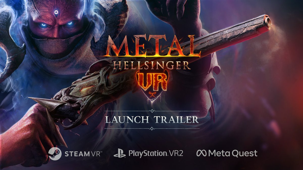 Transform into the Unknown and carry out your revenge to the beat of a killer soundtrack. 🔥 Metal: Hellsinger VR is now available on Meta Quest, PSVR2, and SteamVR! #MetalHellsinger