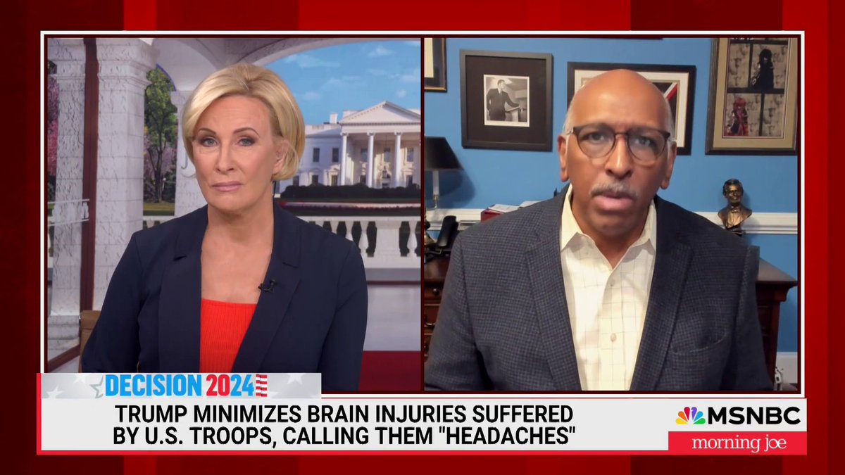 "The country needs to wake up out of this stupor. This doesn’t get better with [Trump]— He is the progenitor of these problems... And half the country’s looking to put him back in office. Are you kidding me?" — Michael Steele slams Trump for minimizing U.S. troop brain injuries