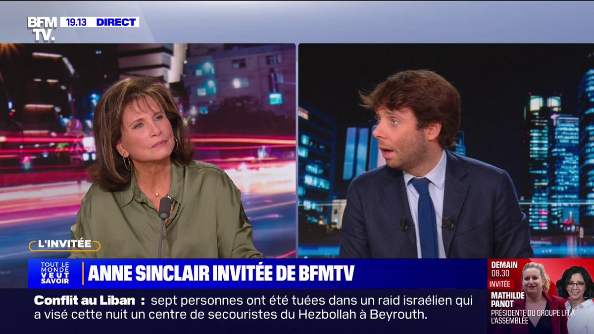 Proche-Orient: "J'ai l'impression que la France est prisonnière de vieux schémas", estime Anne Sinclair