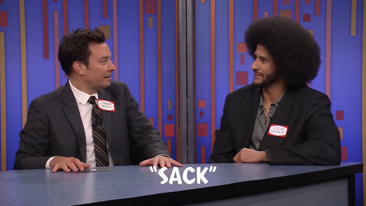Things go off the rails in a round of Password w/ Colin Kaepernick 🤣 #PASSWORD #FallonTonight