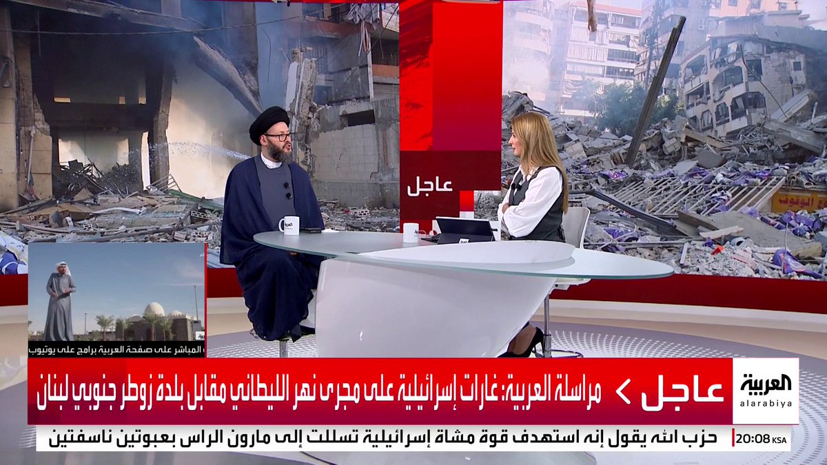 أمين عام المجلس الإسلامي العربي محمد علي الحسيني: 🔴نصرالله دفن كـ"وديعة" الأحد الماضي بمقبرة الرادوف بجوار علي سلمان 🔴5 شخصيات أدوا الصلاة على نصرالله.. وحزب الله ينوي تشييعه رسميا بعد انتهاء الحرب 🔴قيادات الحزب تريد إيهام الجميع بأن نصرالله جريح لرفع المعنويات #قناة_العربية
