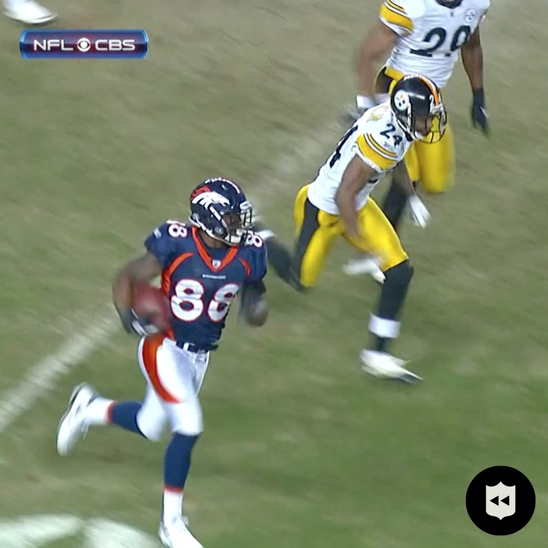 THROWBACK: Demaryius Thomas legendary 80-yard walk-off overtime touchdown in the playoffs to advance the #Broncos. Cannot believe this happened 14 years ago DT 🕊️🕊️🕊️