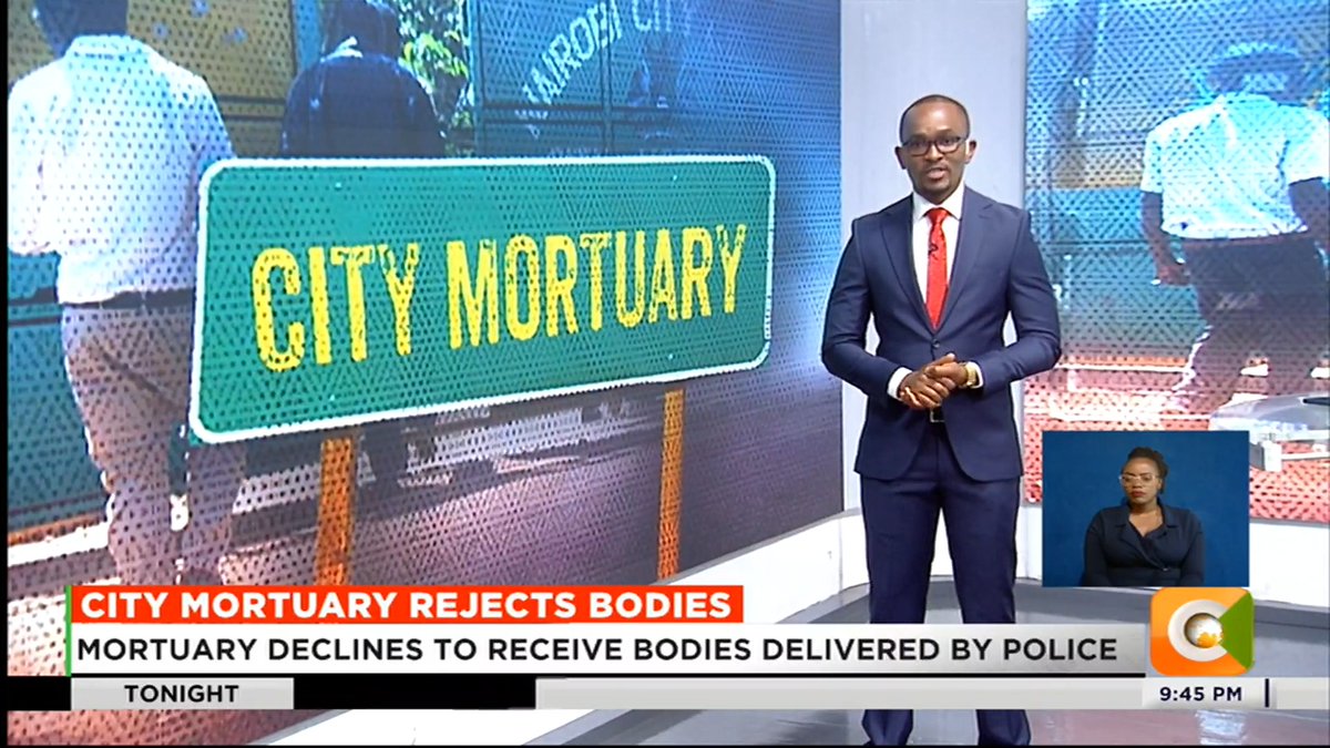 City Mortuary Rejects Bodies: Mortuary declines to receive bodies delivered by police Directive leaves police stranded with unidentified bodies Nairobi County Govt. insists the morgue is filled to capacity #CitizenTonight Sam Gituku
