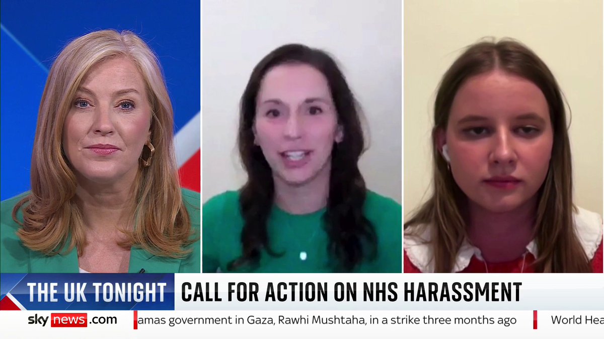 "Medical schools should be protecting students." Medical student Katie Diss calls on the health secretary "to get involved in the conversation" of sexual harassment in the NHS. Sarah-Jane Mee 📺 Sky 501, Virgin 602, Freeview 233 and YouTube