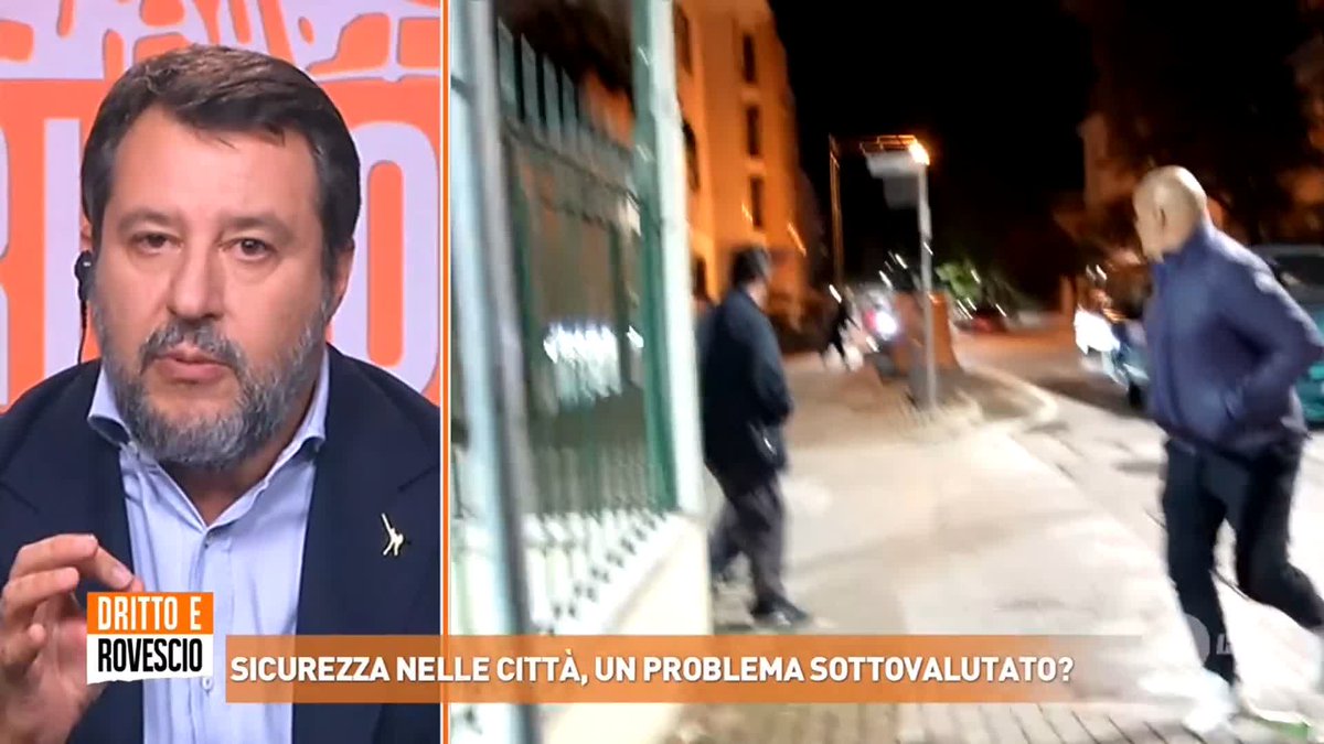 "Se hai la cittadinanza e poi commetti un reato, per la Lega quella cittadinanza deve essere tolta" Matteo Salvini a #Drittoerovescio