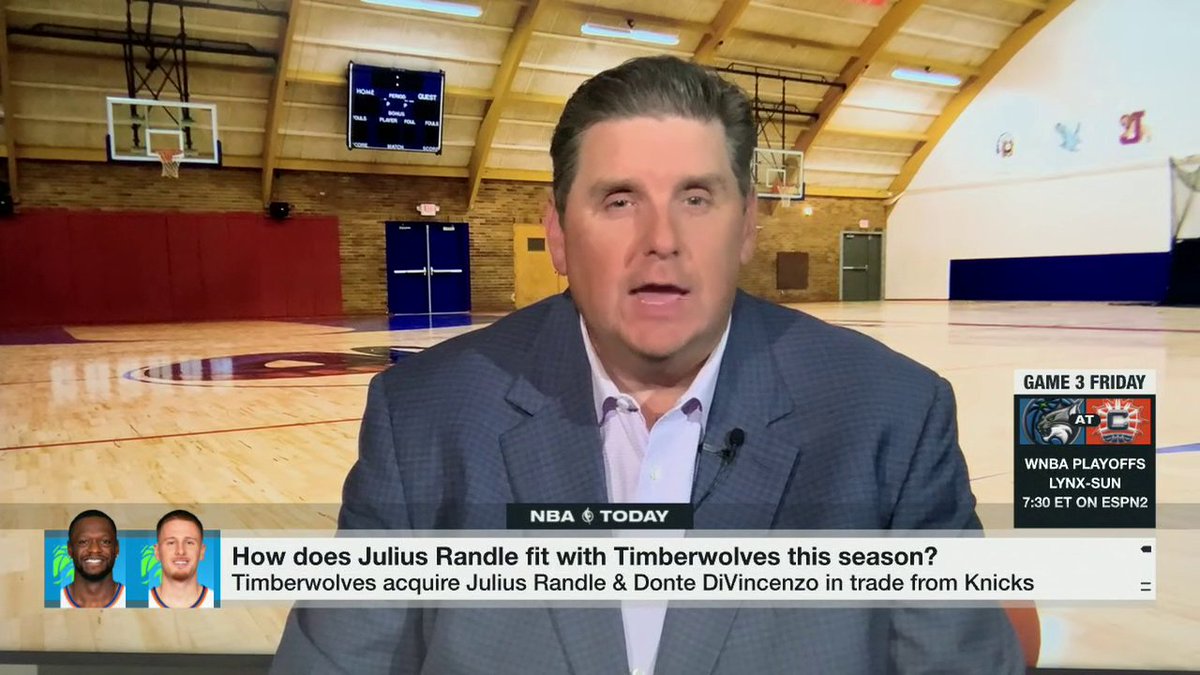 "I was kind of surprised ... at how many executives I talked to who felt like the Timberwolves won this trade." 👀 —Brian Windhorst on how Julius Randle and Donte Divencenzo will fit with Anthony Edwards and the Wolves 🔥