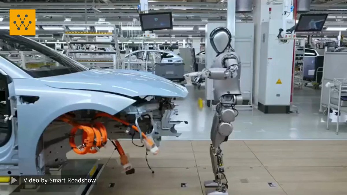 Chinese humanoids perform quality inspections at the NIO factory. The humanoids act as quality inspectors, performing such tasks as checking seat belts, door locks, and rear light covers. In addition, the robot assigns and places precisely the company emblems. Video source: Smart Roadshow (YT) #robotics #humanoid #technology #engineering #stem #innovation #robots ----------------------- Wanna get your company on Wevolver too? Learn how: