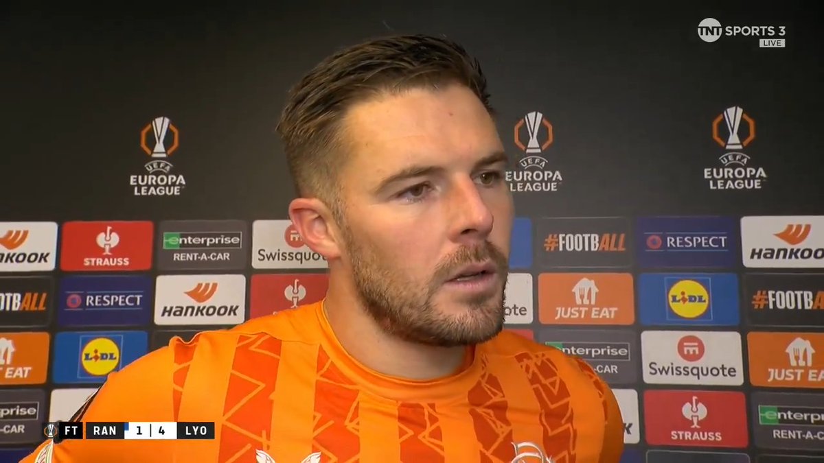 "You'd hate to say it, but I think there's a different approach that we needed" Rangers goalkeeper Jack Butland reacts to a disappointing 4-1 loss against Lyon 🗣 🎙 Matt Smith