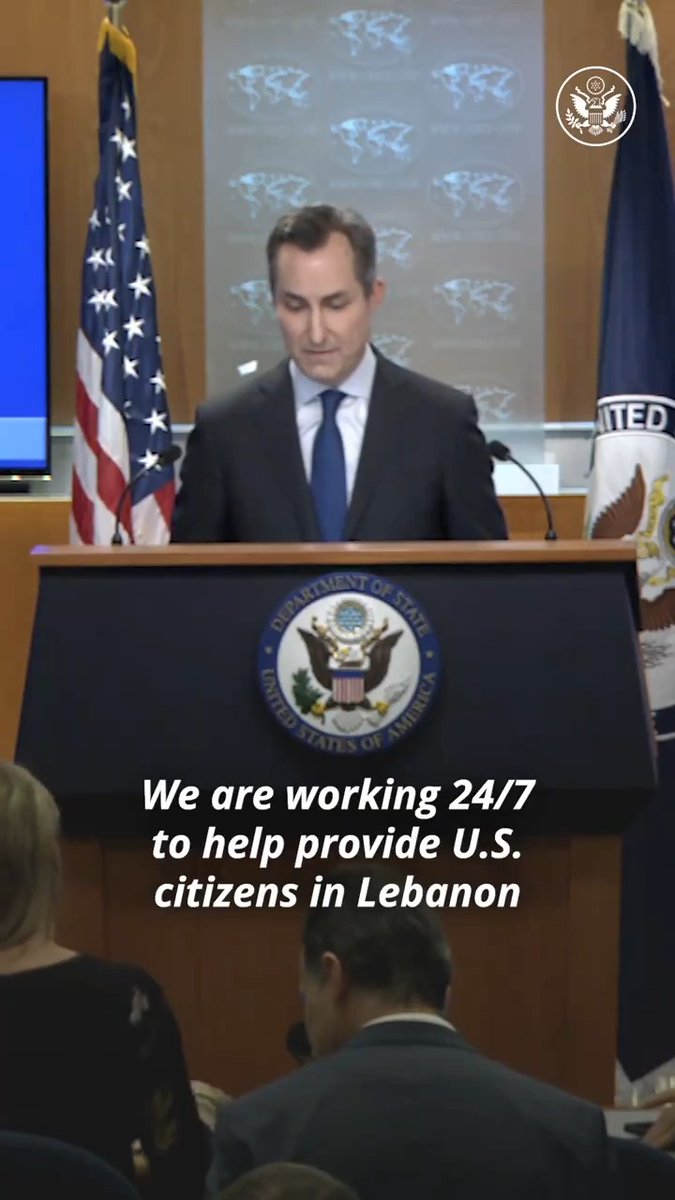 We are working 24/7 to help provide U.S. citizens in Lebanon with as many options as possible to depart. Americans in Lebanon should visit to fill out our intake form so we can ensure that they are aware of all their options.