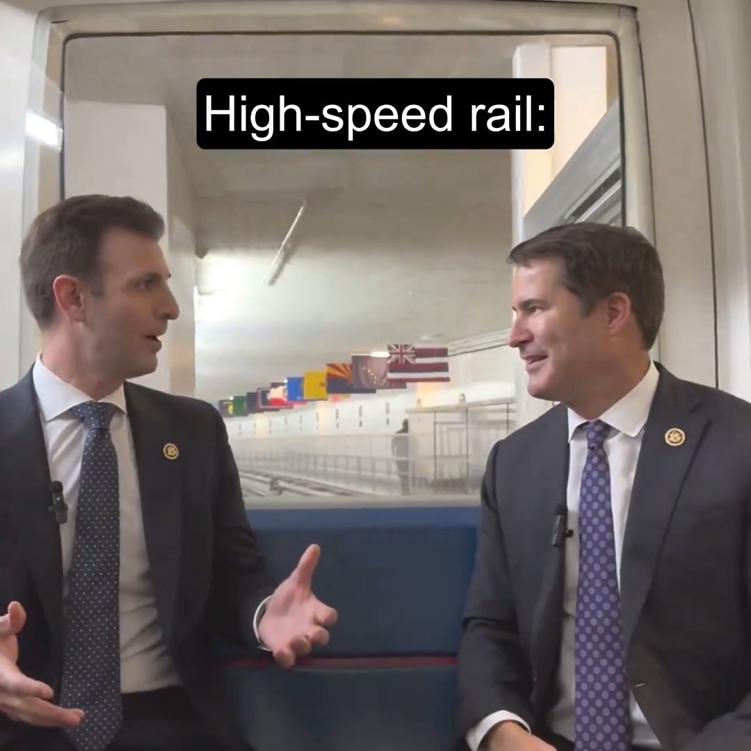 Passenger rail travel in American should be so much better. I rode the Senate train to talk with @repmoulton about his bill that I'm co-sponsoring—the American High-Speed Rail Act—and what high-speed rail could do for this country and regions like ours in Western PA.