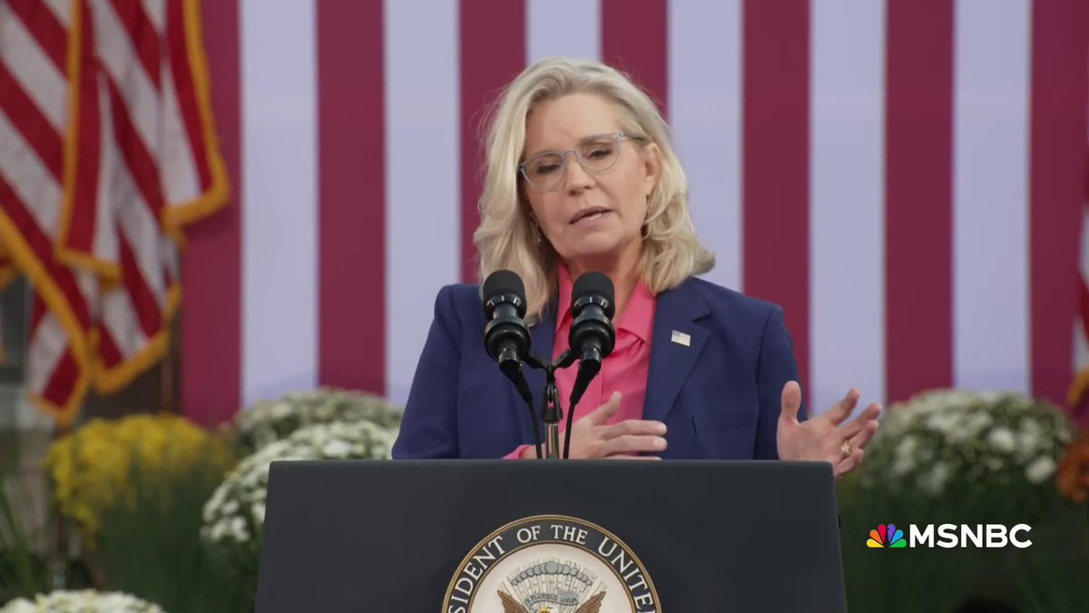 "I have never voted for a Democrat, but this year I am proudly casting my vote for Vice President Kamala Harris." Former Republican congresswoman Liz Cheney took the stage in Ripon, WI — the city commonly recognized as the birthplace of the GOP — to campaign for Harris.