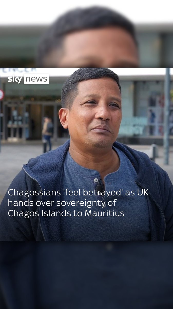 Chagos islanders living in Britain have told Sky News that they feel 'betrayed' after the UK decided to hand over sovereignty of the remote Chagos Islands to Mauritius following a decades-long dispute. Full story: