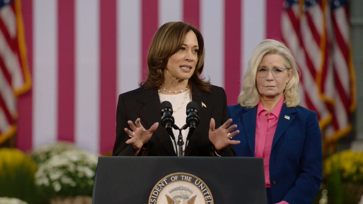 Vice President Harris: If people across our nation are willing to do what Liz is doing to stand up for our democracy, then, together, we can chart a New Way Forward. Not as members of any one party, but as Americans