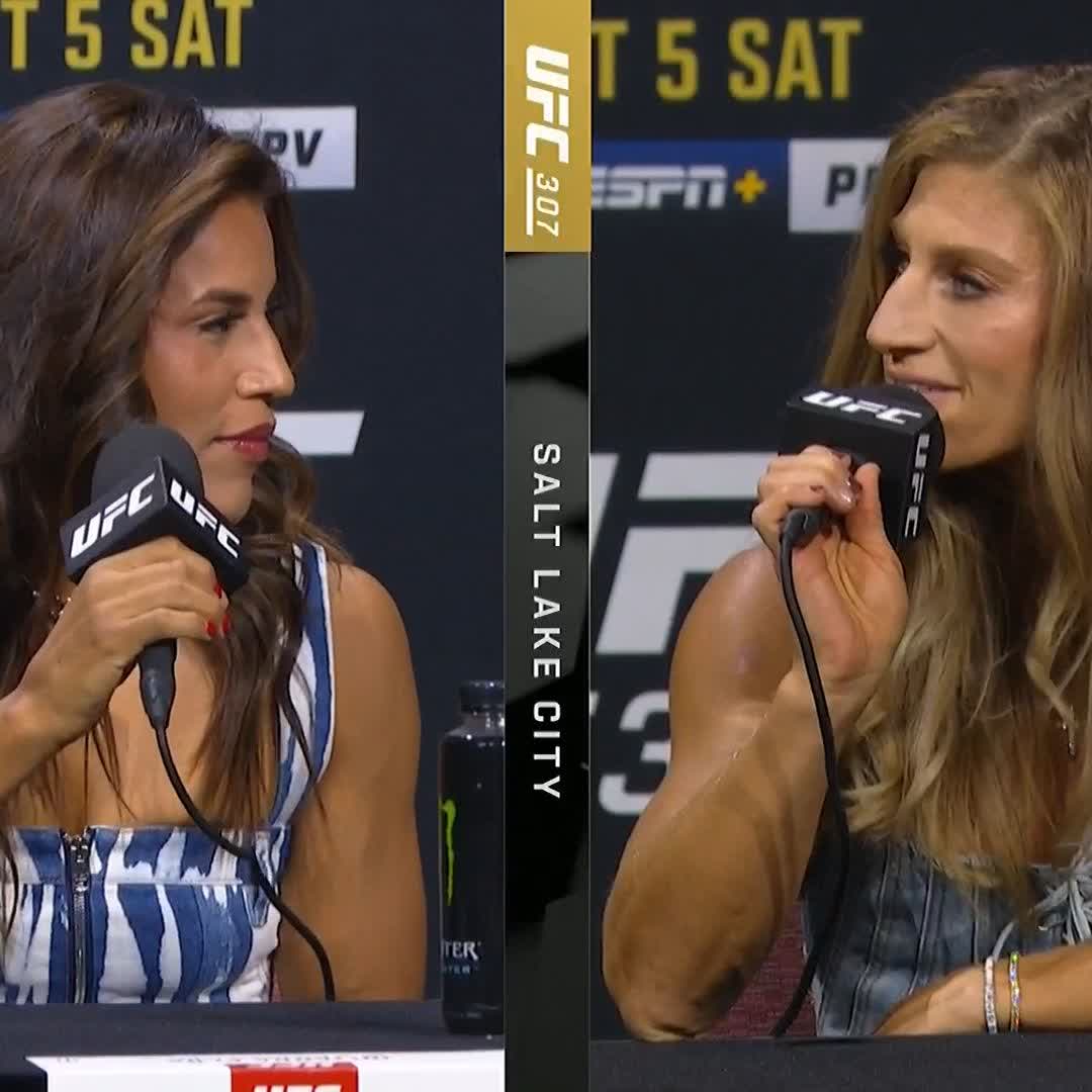 “You started your career in 2009 and you’re 10-5, I started in 2018 and I’m 17-1.” - Kayla Harrison to Julianna Peña #UFC307