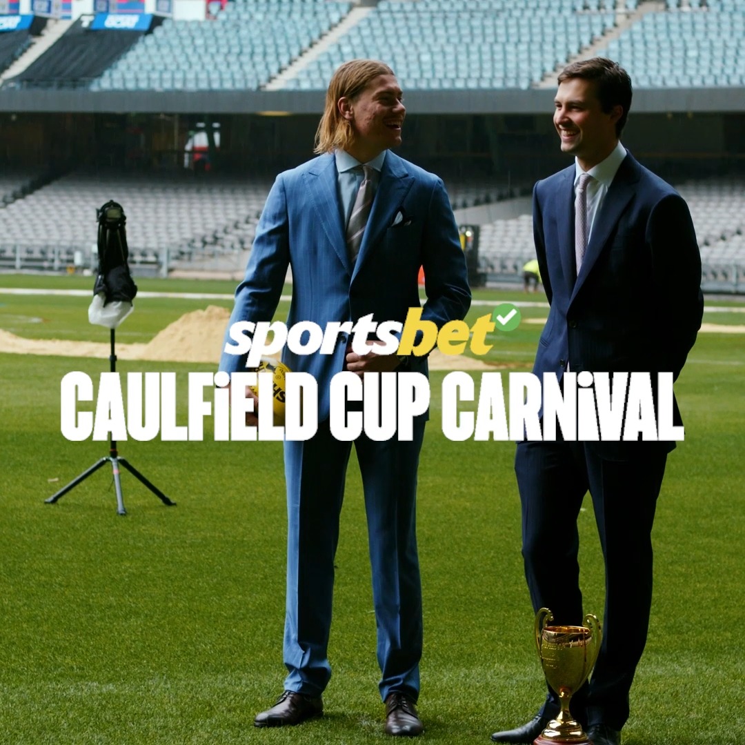 All eyes on us. Harley Reid and Sam Freedman (Anthony & Sam Freedman Racing) are all in for the Sportsbet Caulfield Cup Carnival - are you? Tickets from just $50: