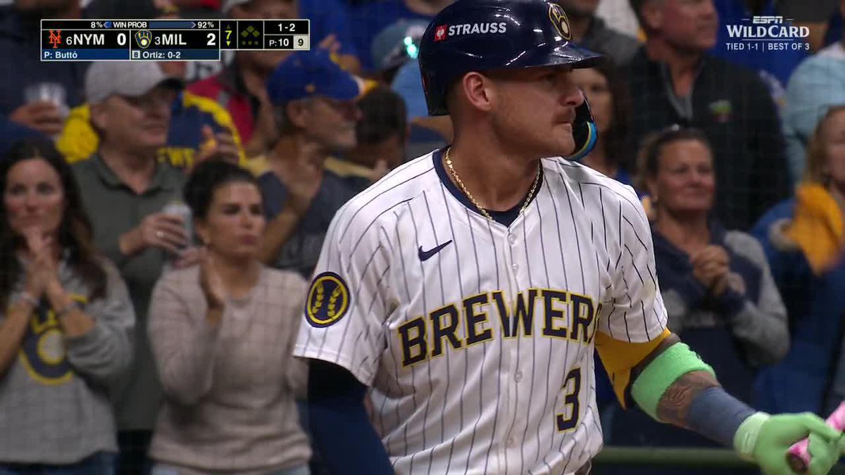 BREWERS GO BACK-TO-BACK‼️ MILWAUKEE TAKES A 2-0 LEAD 🔥