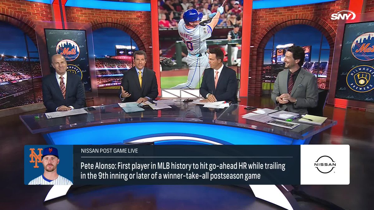 Where does Pete Alonso's Game 3 Wild Card home run rank in Mets history? "It's right up there" Gary Cohen discusses with Eamon McAnaney ▶ Nissan