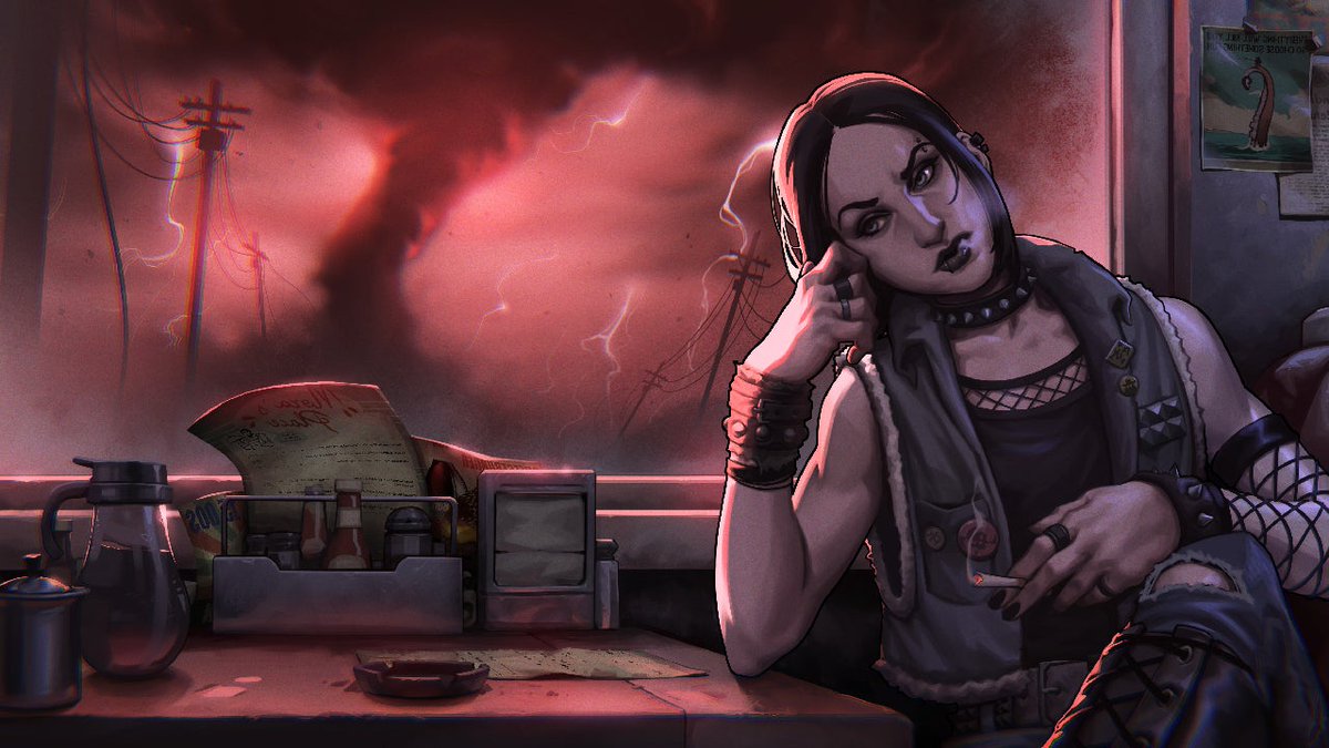 While We Wait Here is a diner-management sim that has you trying to hold down the fort while the end of the world rages outside. The end times begin on October 23!