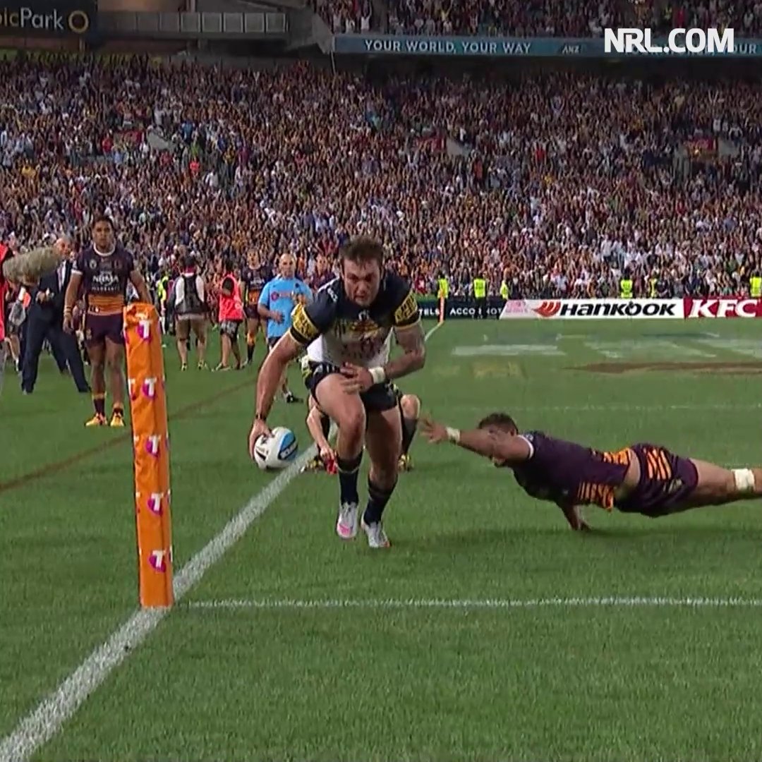 One of the greatest tries in Grand Final history 🙏 #NRLThrowback