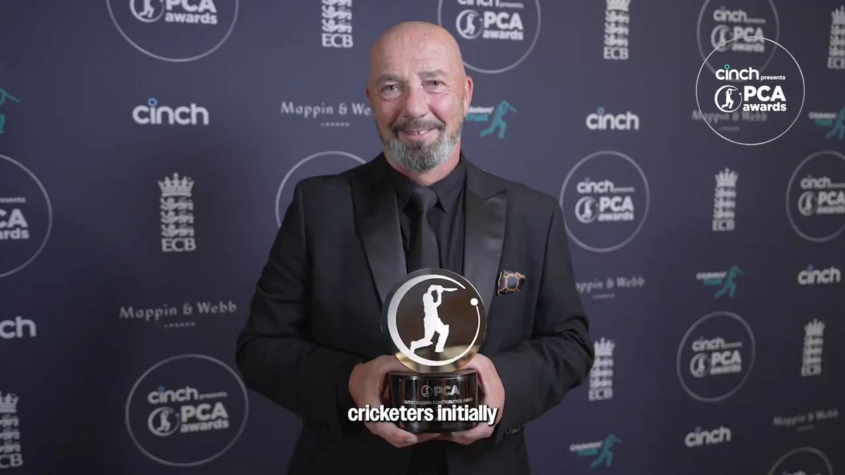 Since the death of his son, Matt Maynard MBE has been determined to help others 🤝 That included walking the length of the UK in wellies to raise money for Cricketers’ Trust 🚶♂️ A truly deserving PCA Outstanding Contribution Award winner 👏 🔗