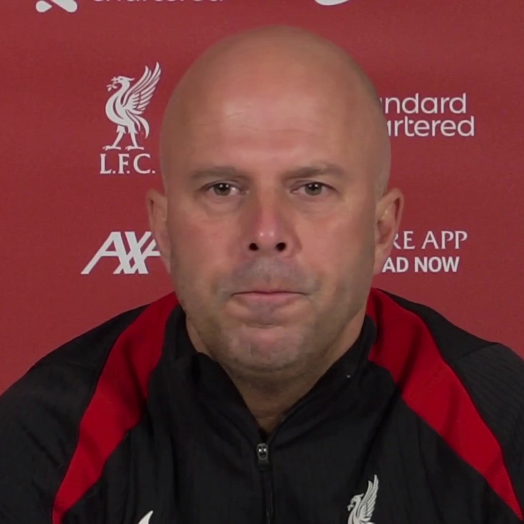 🎤 "Are you wary of people getting carried away?" 👀 "No, we're Liverpool." Arne Slot says that his team aren't getting 'carried away' with being top of the Premier League 🔴