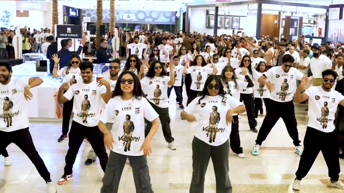 Hunter captures DUBAI. 🤩 Fans come together to celebrate VETTAIYAN 🕶️ with electrifying energy and excitement. 🔥 #Vettaiyan 🕶️ Releasing on 10th October in Tamil, Telugu, Hindi & Kannada! Rajinikanth Amitabh Bachchan Gnanavel Anirudh Ravichander Lyca Productions #Subaskaran GKM Tamil Kumaran #FahadhFaasil Rana Daggubati @ManjuWarrier4 Abhirami Ritika Singh Dushara S.R.Kathir ISC Kadhirr Philomin Raj #DineshMaster Sony Music South India Film Distribution Network RIAZ K AHMED V4U Media AIM PRO VOX Cinemas Novo Cinemas Alo امباير سينما 89.4 Tamil FM #வேட்டையன் 🕶️ #VettaiyanFromOct10