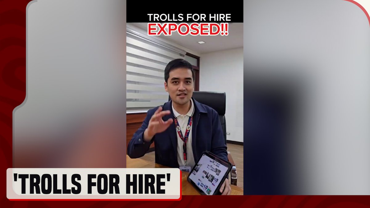Isiniwalat ni Pasig City Mayor Vico Sotto ang umano'y trolls for hire sa Facebook. #News5