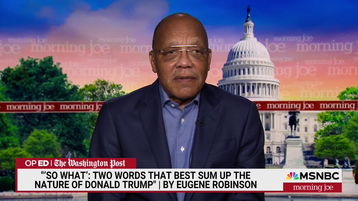 .Eugene Robinson: "This man whipped up a crowd, sent them to the Capitol... to threaten the lives of Congress members and his own VP to overturn the result of a free and fair election, and that guy is still a viable presidential candidate? What is wrong with us?"